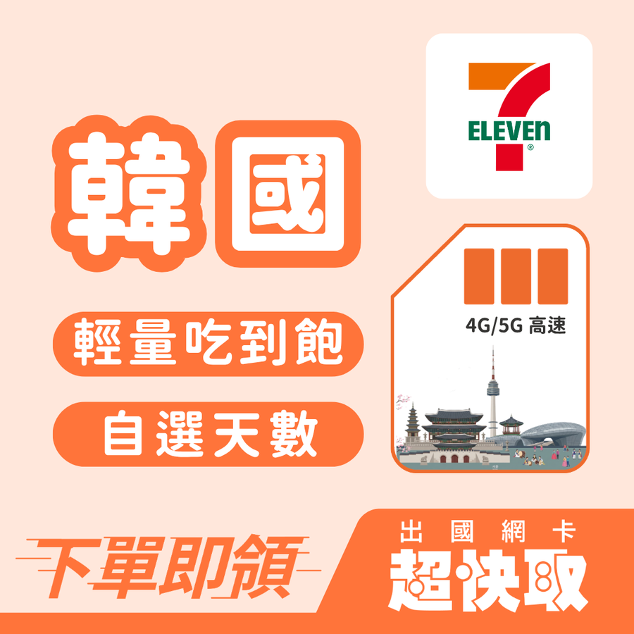 ｜韓國｜輕量吃到飽｜出國網卡超快取