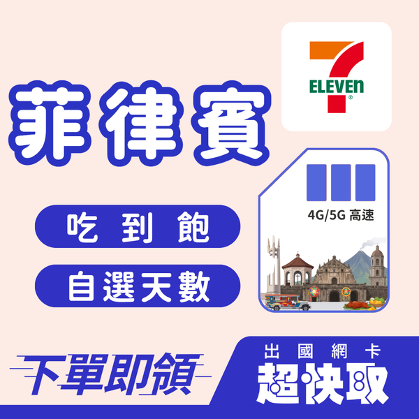｜菲律賓｜吃到飽不降速｜出國網卡超快取｜