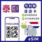 泰國eSIM｜吃到飽不降速｜1-30天方案