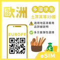 歐洲eSIM｜德國等多地｜吃到飽方案｜1-30天方案