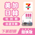 ｜美國｜加拿大｜日本｜韓國｜吃到飽不降速｜出國網卡超快取