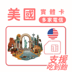 美國｜T-Mobile電信｜吃到飽方案｜多方案選擇｜1-30天方案｜