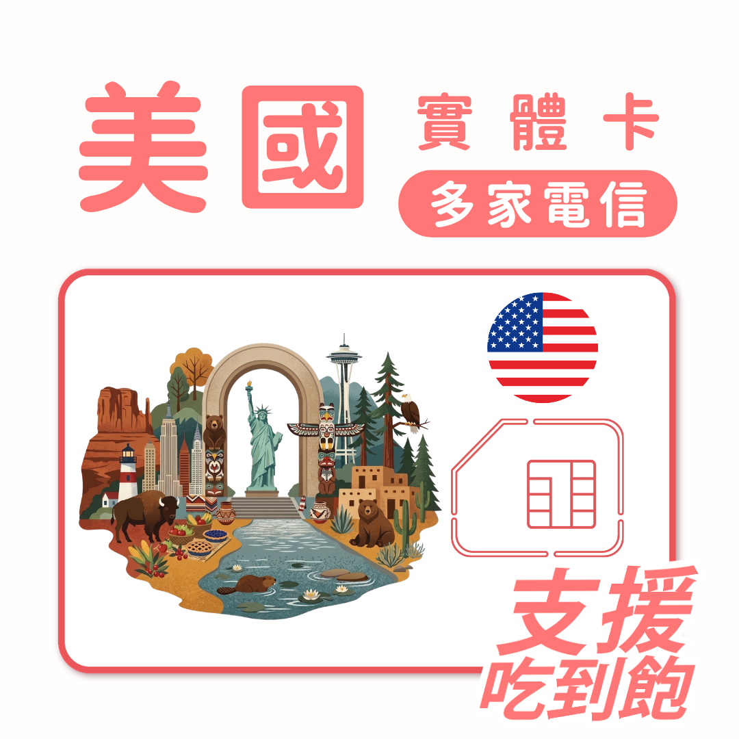 美國｜T-Mobile電信｜吃到飽方案｜多方案選擇｜1-30天方案｜