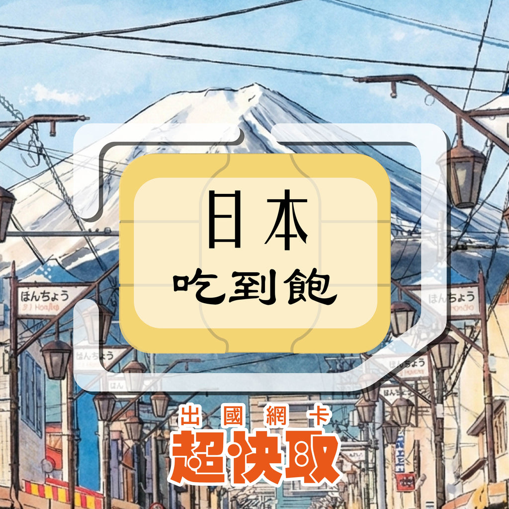 ｜日本｜高速吃到飽｜出國網卡超快取