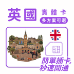英國｜吃到飽方案｜多方案選擇｜1-30天方案