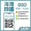 沙烏地阿拉伯eSIM｜科威特eSIM｜卡達eSIM｜阿聯酋eSIM｜吃到飽方案｜1-30天方案｜