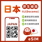 日本eSIM｜IIJ 原生線路｜1-30天方案