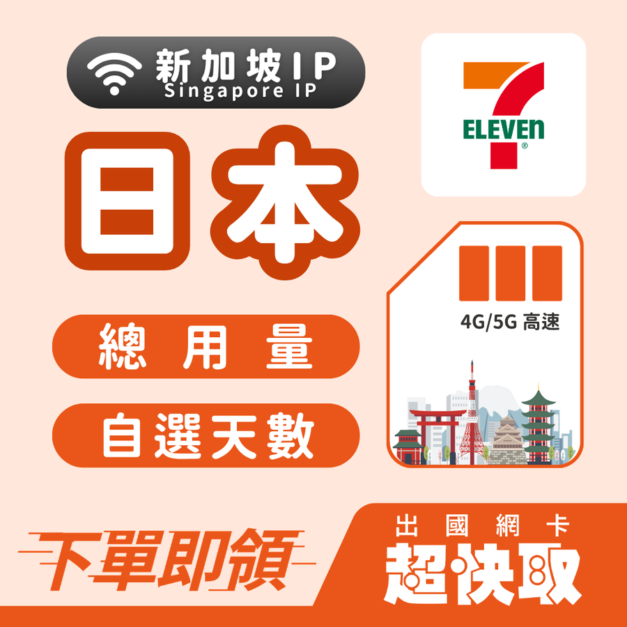 ｜日本｜新加坡IP｜總量｜出國網卡超快取